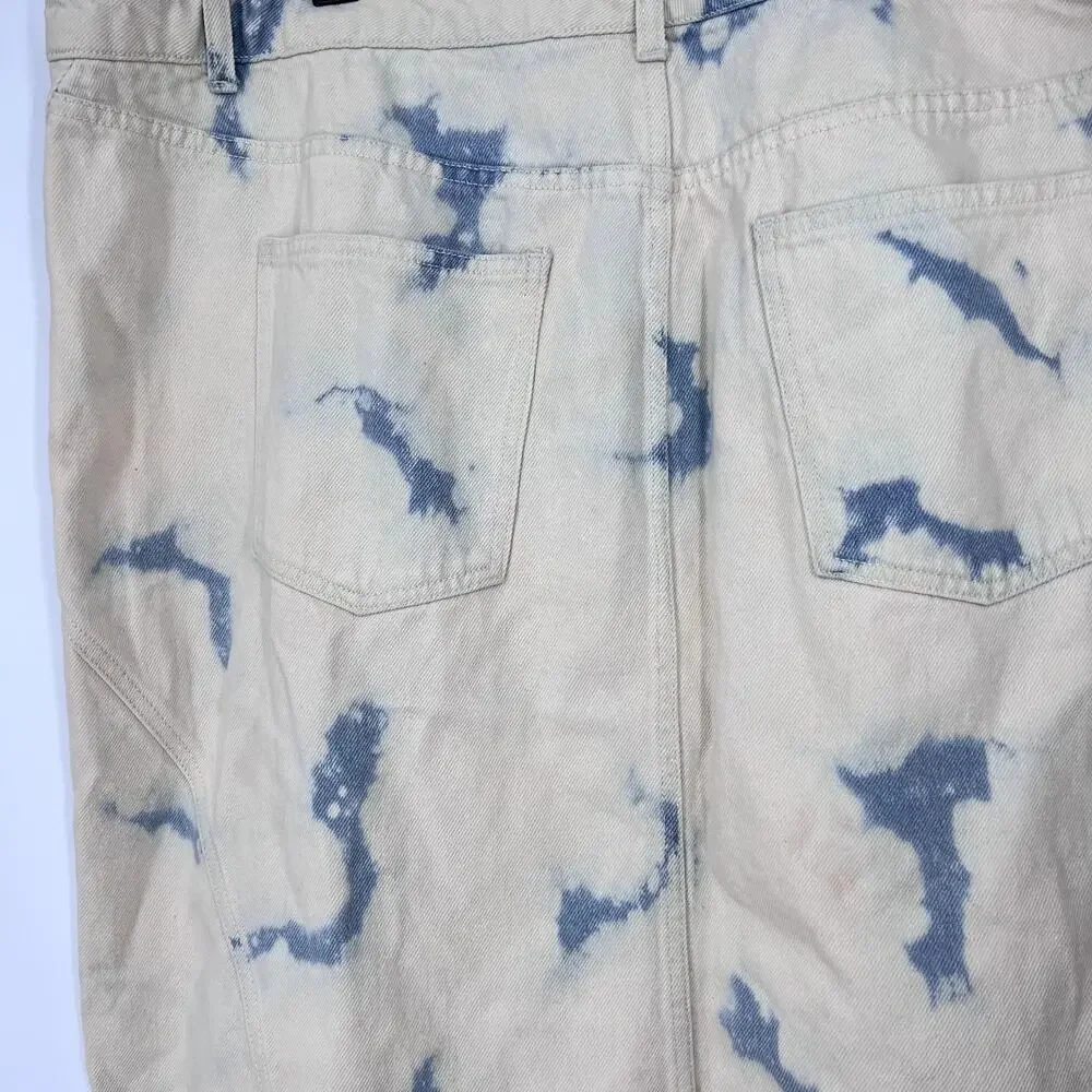 Future collective denim skirt light wash Size 18